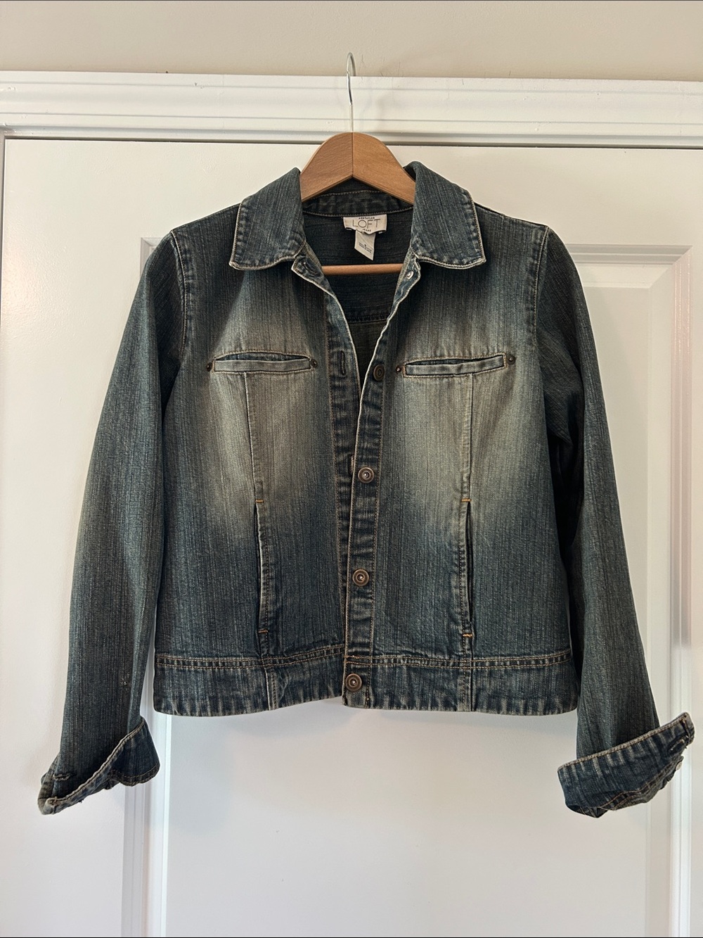 LOFT Faded Indigo Denim Jacket